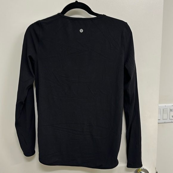 Lululemon Drape front black long sleeve - Picture 1 of 2